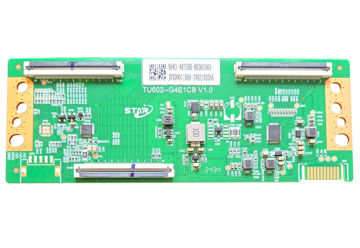 9043-447500 Onn T-Con, TU602-G4E1CB V1.0, 100044717