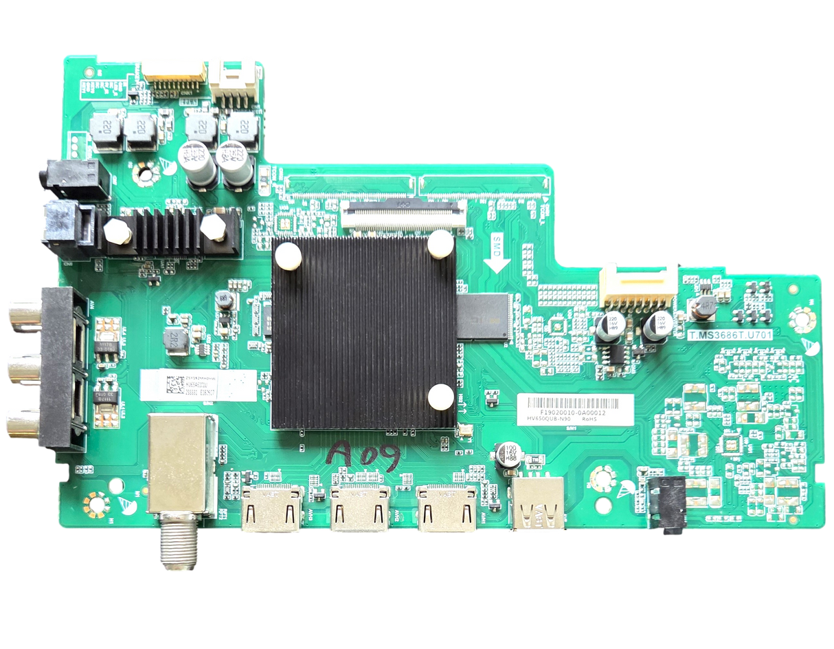 233331 Sharp Main Board, HU65A6101U, T.MS3686T.U701, LC-65Q6020U