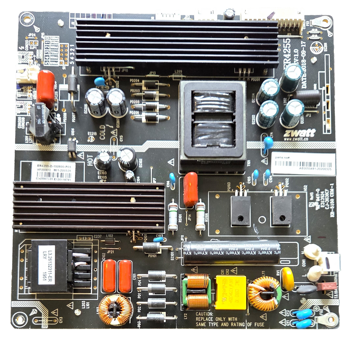 AE0050481 RCA Power Supply, ER4255-D-150600-P03, RNSMU5036