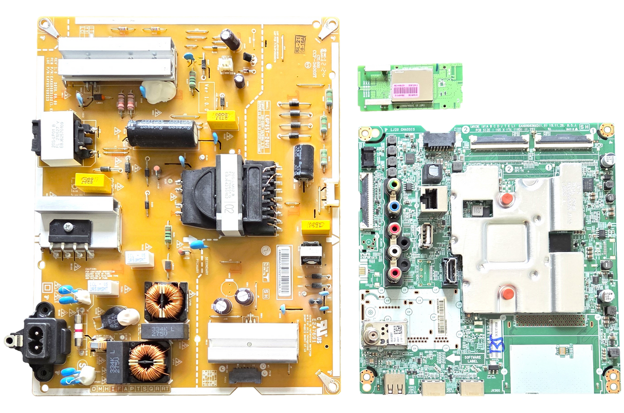 65UN6955ZUF LG TV Repair Parts Kit, EBT66433305 Main Board, EAY65769223 Power Supply, EAT64897302 Wifi, 65UN6955ZUF BUSWLKR, 65UN6955ZUF