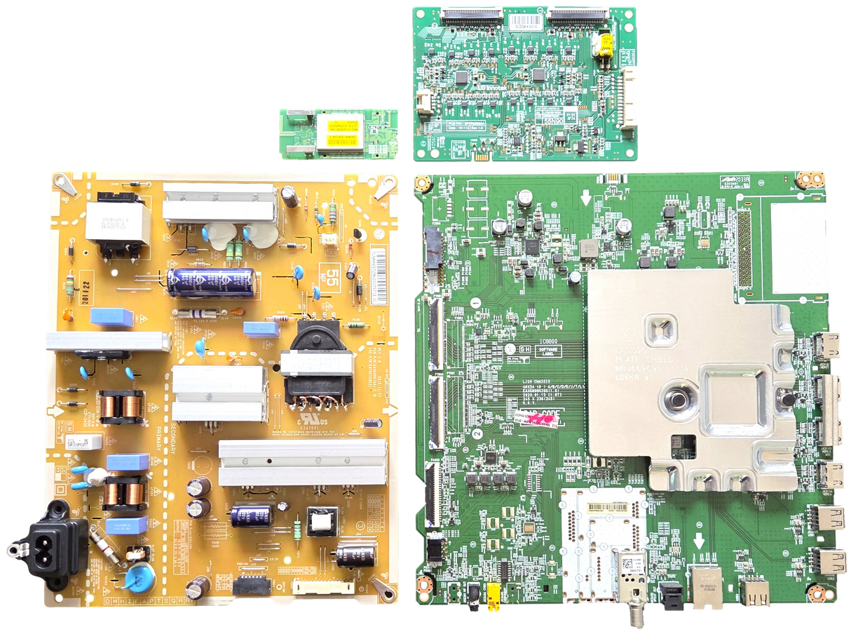 55NANO90UNA LG TV Repair Parts Kit, EBT66442901 Main Board, EAY65729621 Power Supply, EBR89756301 LED Driver, EAT64454803 Wifi, 55NANO90UNA BUSWLJR, 55NANO90UNA