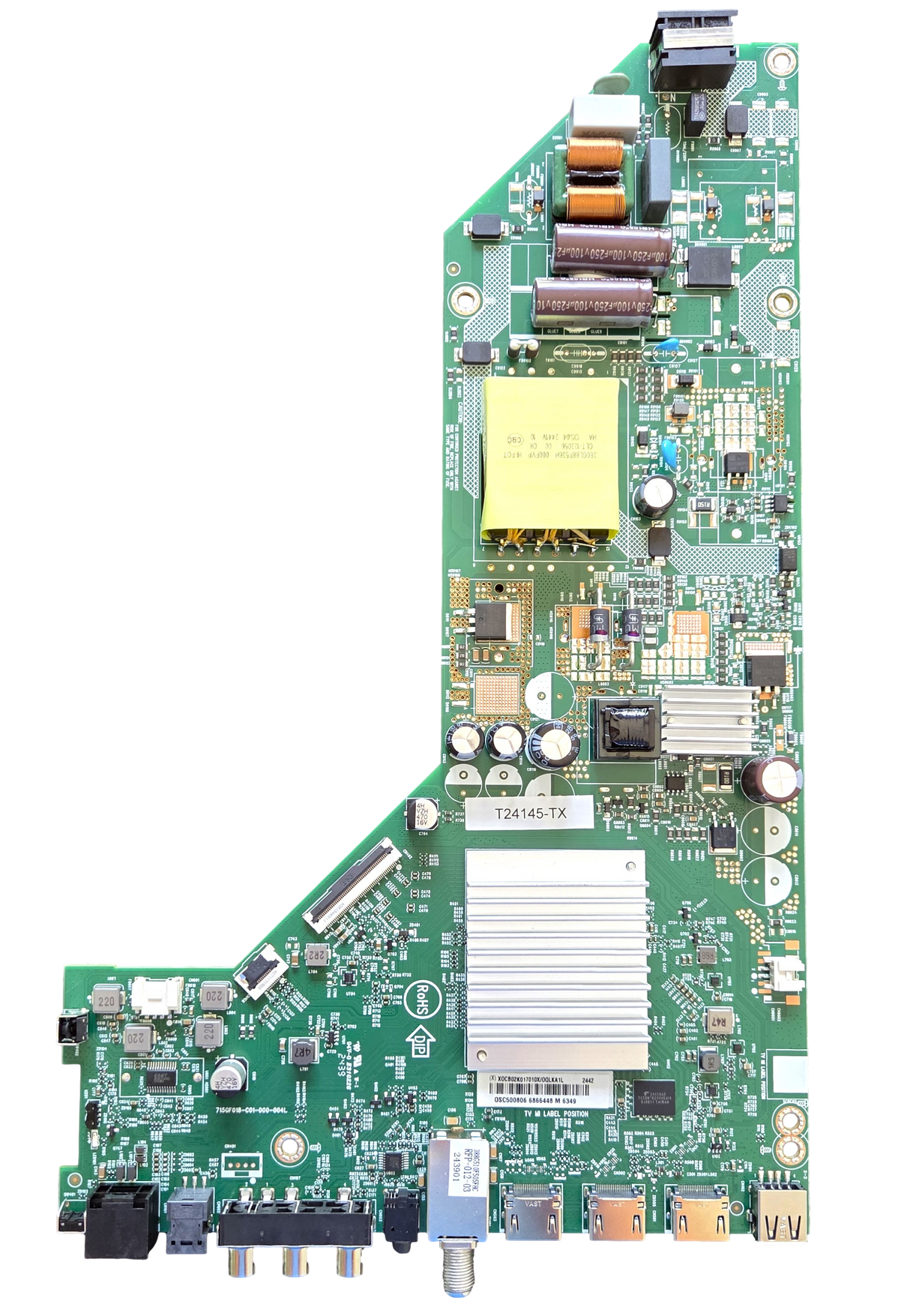 756TXOCB02K017 Onn Main Board, T24145-TX, 715GF018-C01-000-004L, 100012585