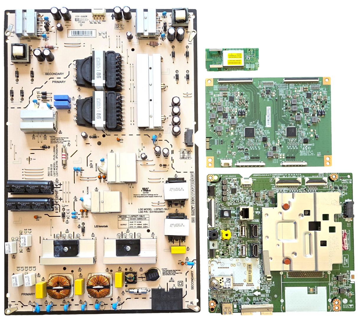 82UN8570AUD LG TV Repair Parts Kit, EBT66470101 Main Board, EAY65328601 Power Supply, AKCDK1010 T-Con, EAY64454803 Wifi, 82UN8570AUD BUSJLJR, 82UN8570AUD