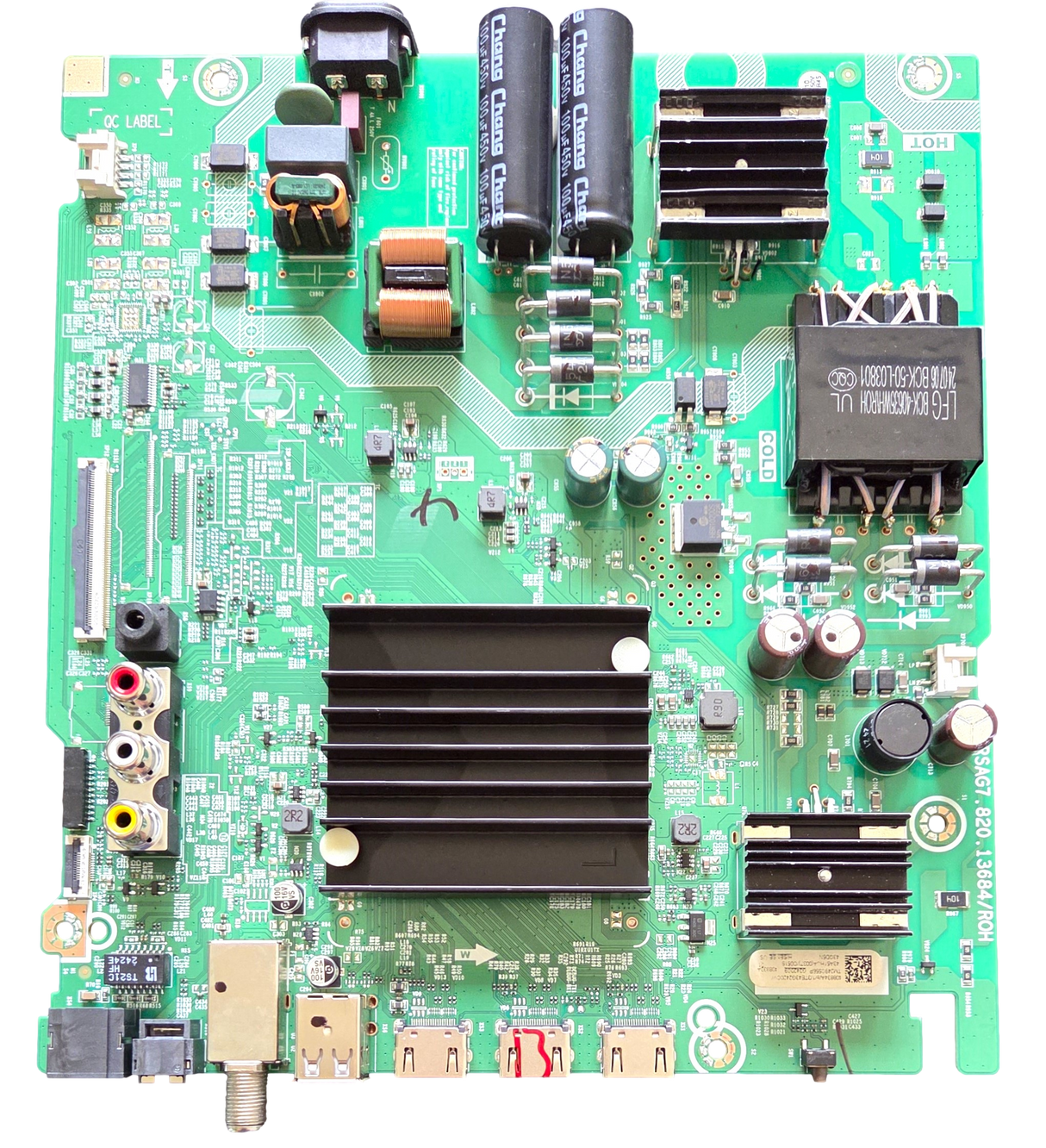 408833 Hisense Main Board /Power Supply Board, 408834, RSAG7.820.13684/ROH, 43A51HUA(0037) , 43QD5N