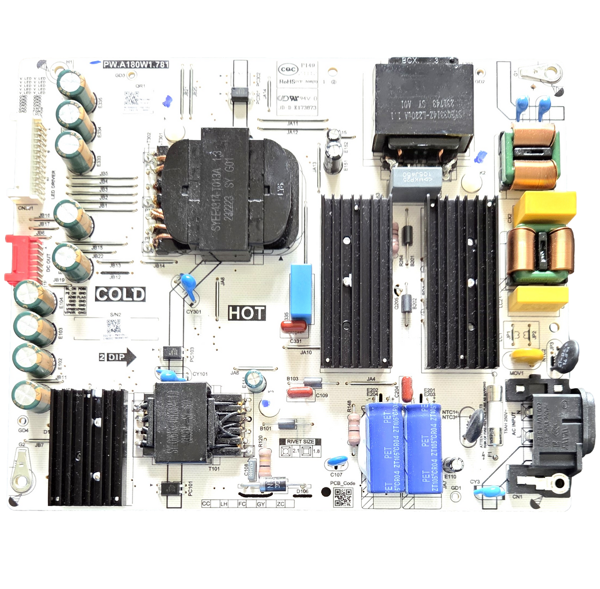 81-PWE12X-C180002 Amazon Power Supply, PW.A180W1.781, QL55F601A