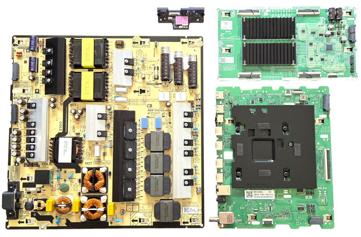 QN85Q80DDFXZA Samsung TV Repair Parts Kit, BN94-18384Q Main Board, BN44-01219A Power Supply, BN44-01230A LED Driver, BN59-01459A Wifi, QN85Q80DDFXZA