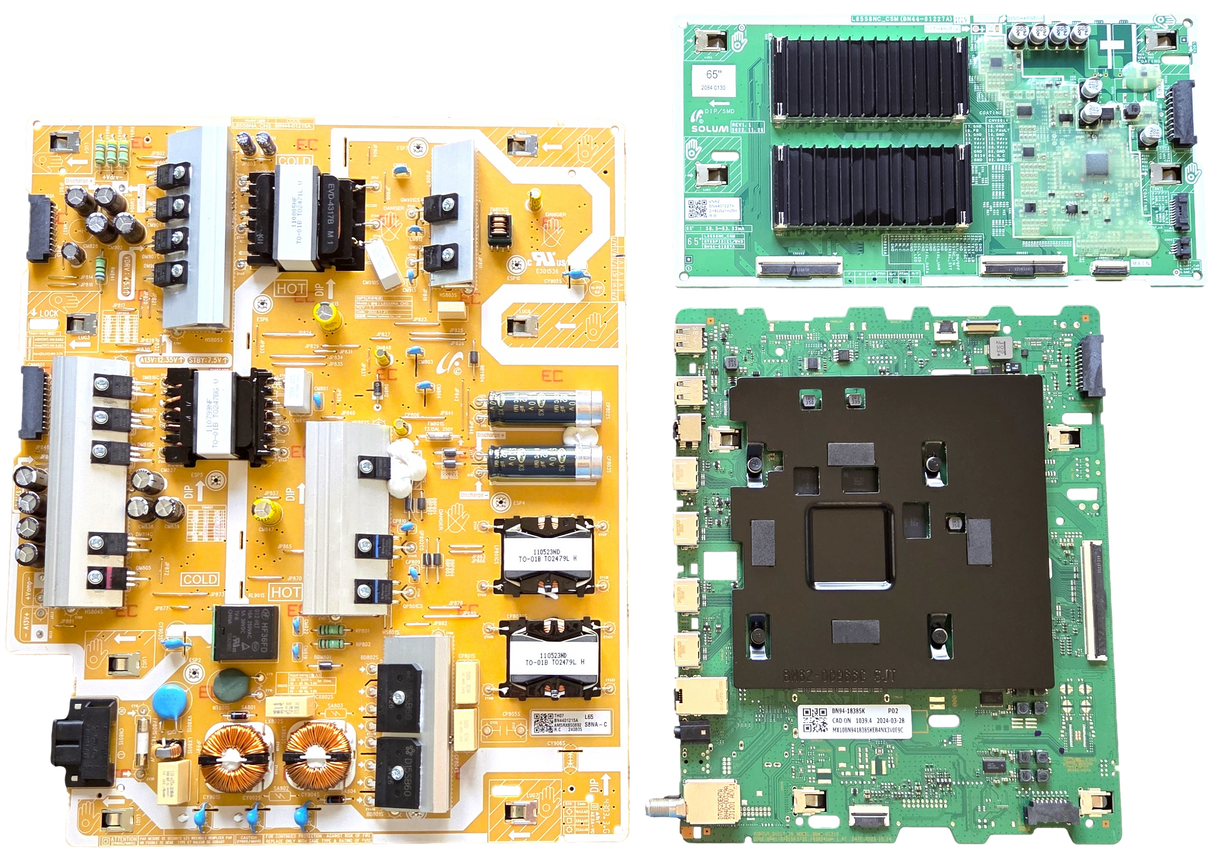 QN65Q80DDFXZA Samsung TV Repair Parts Kit, BN94-18385K Main Board, BN44-01215A Power Supply, BN44-01227A LED Driver, QN65Q80DDFXZA CB01, QN65Q80DDFXZA