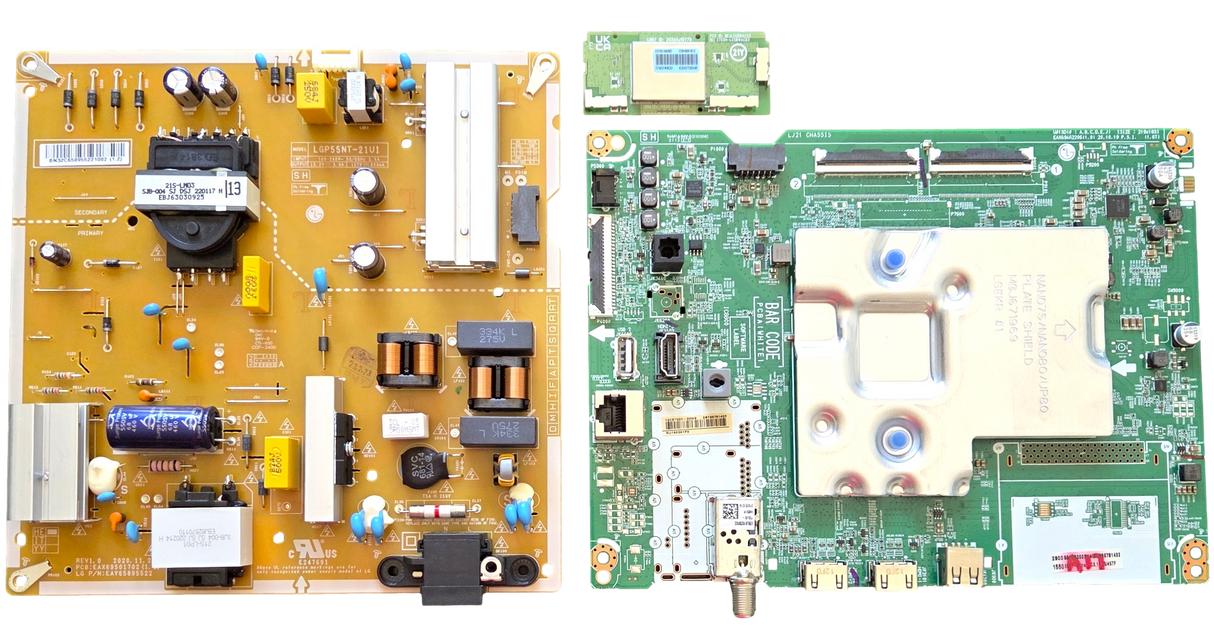 55UP8000PUA LG TV Repair Parts Kit, EBT66781402 Main Board, EAY65895522 Power Supply, EAT65166902 Wifi, 55UP8000PUA BUSFLKR, 55UP8000PUA