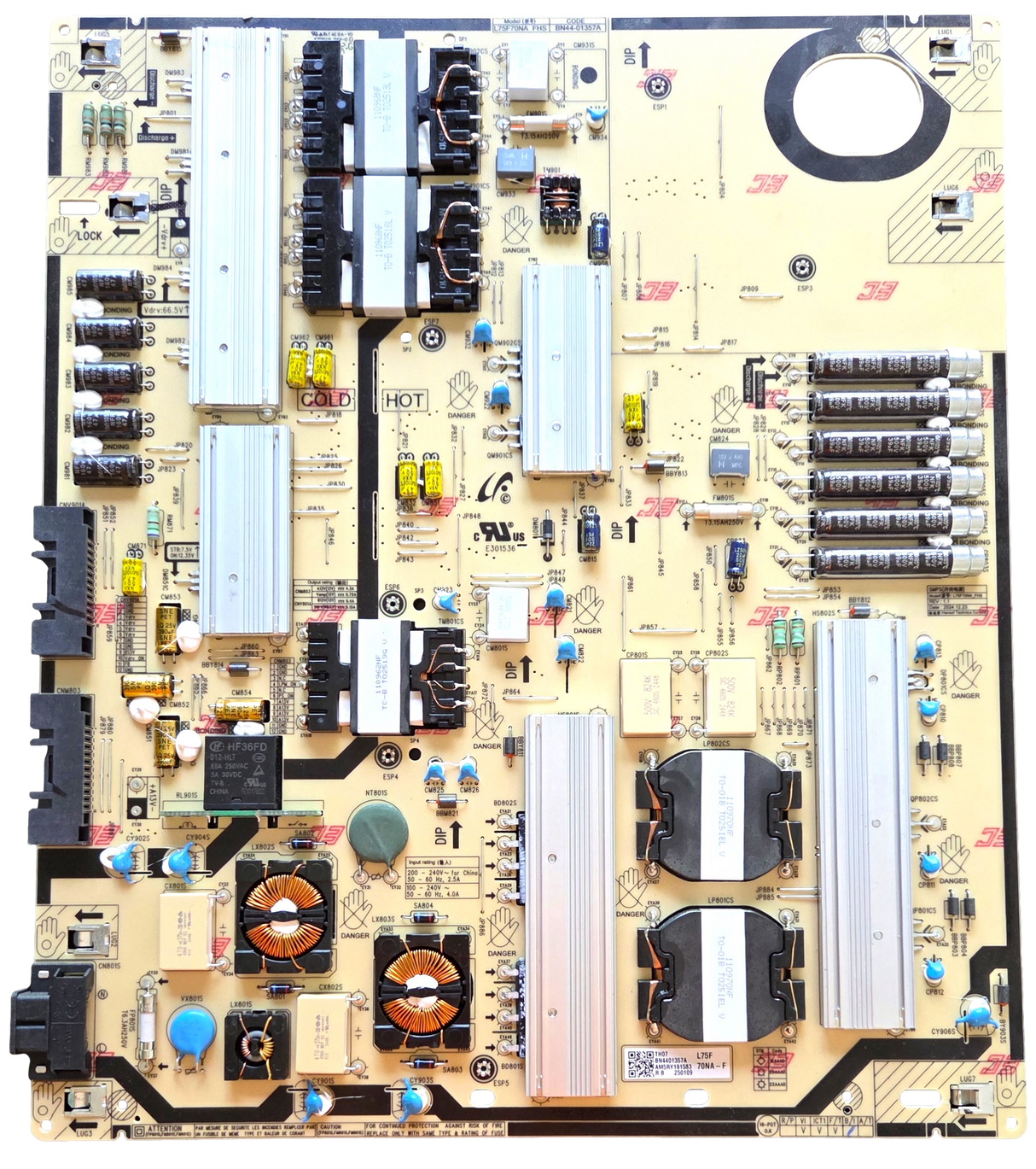 BN44-01357A Samsung Power Supply, L75F7ONA FHS, BN4401357A, QN75LS03FWFXZA