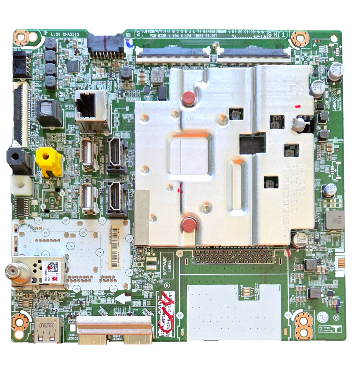 EBT66575701 LG Main Board, EAX69109604(1.0), 75UN8570AUD
