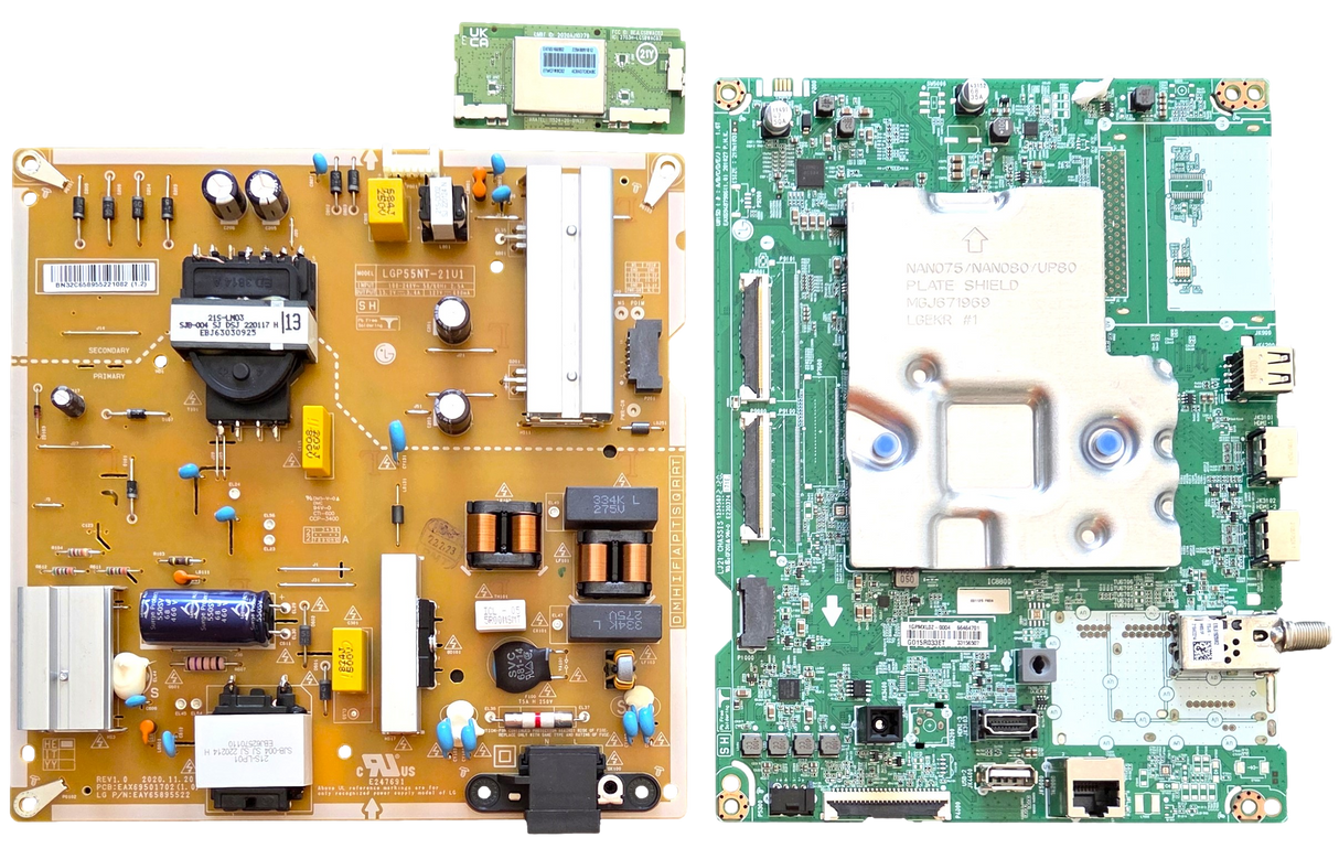 55UP8000PUR LG TV Repair Parts Kit, EBT66781412 Mian Board, EAY65895522 Power Supply, EAT65166902 Wifi, 55UP8000PUR AUSGLKR, 55UP8000PUR