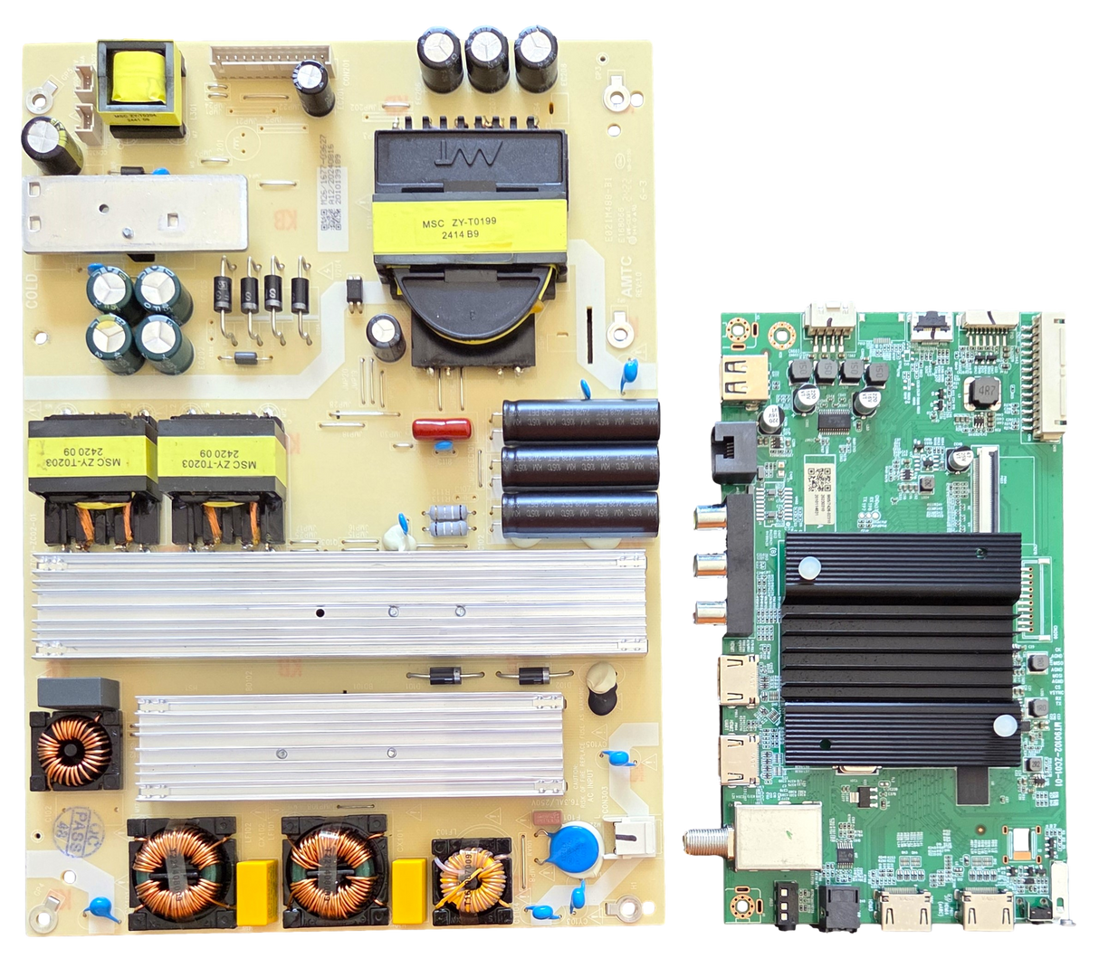 65R4A5R Roku TV Repair Parts Kit, 515C90102M05 Main Board, 514C7001M26 Power Supply, 65R4A5R
