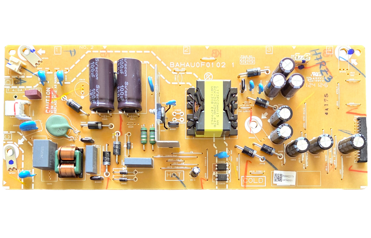 AH7RZMPW-001 Philips Power Supply, BAHAU0F0102 1, AH7RZMPW-001, 55PUL7552/F7 A
