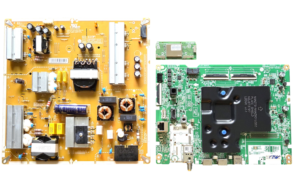 75NANO75UQA LG TV Repair parts Kit, EBT66851902 Main Board, EAY65895542 Power Supply, EAT65182001 Wifi, 75NANO75UQA BUSFLKR, 75NANO75UQA