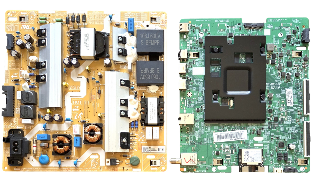 UN65NU6900FXZA Samsung TV Repair Parts Kit, BN94-12873M Main Board, BN44-00932A Power Supply, UN65NU6900FXZA BA03, UN65NU6900FXZA