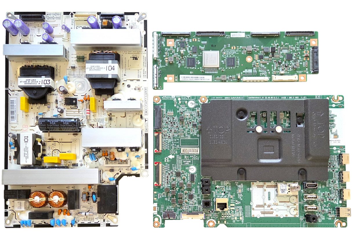 OLED48C3PUA LG TV Repair Parts Kit, EBT67492103 Main Board, EAY65768829 Power Supply, 6871L-6934A T-Con, OLED48C3PUA