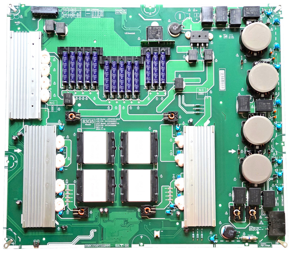 EAY65905521 LG Power Supply, EPCB89CF1A, 3PCR03520A, OLED83G5WUA