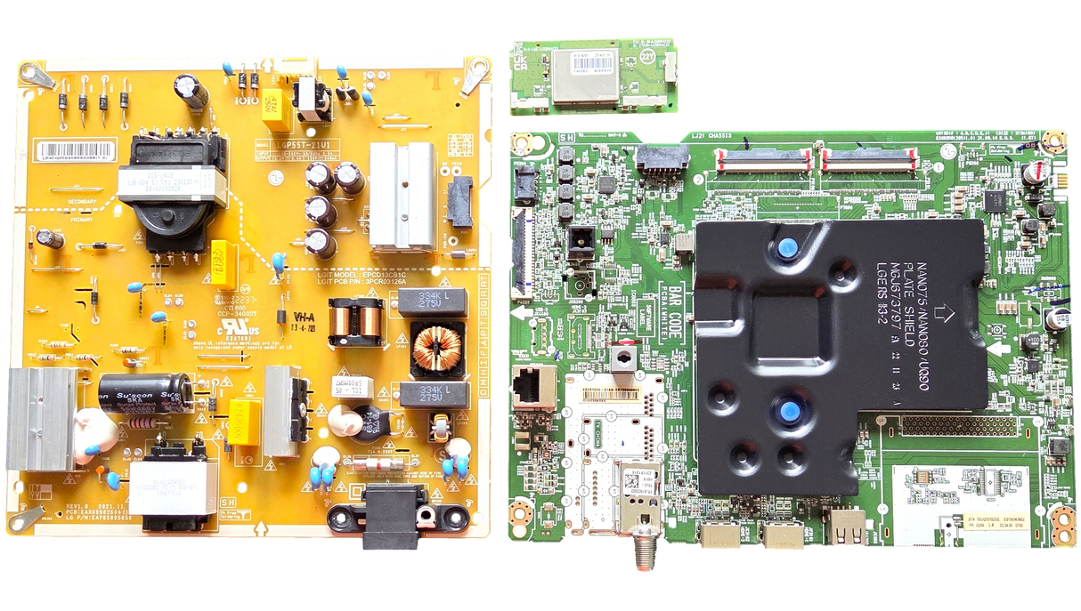 55UQ7070ZUE LG TV Repair Parts Kit, EBT66969802 Main Board, EAY65895656 Power Supply, EAT65182001 Wifi, 55UQ7070ZUE BUSYLKR, 55UQ7070ZUE