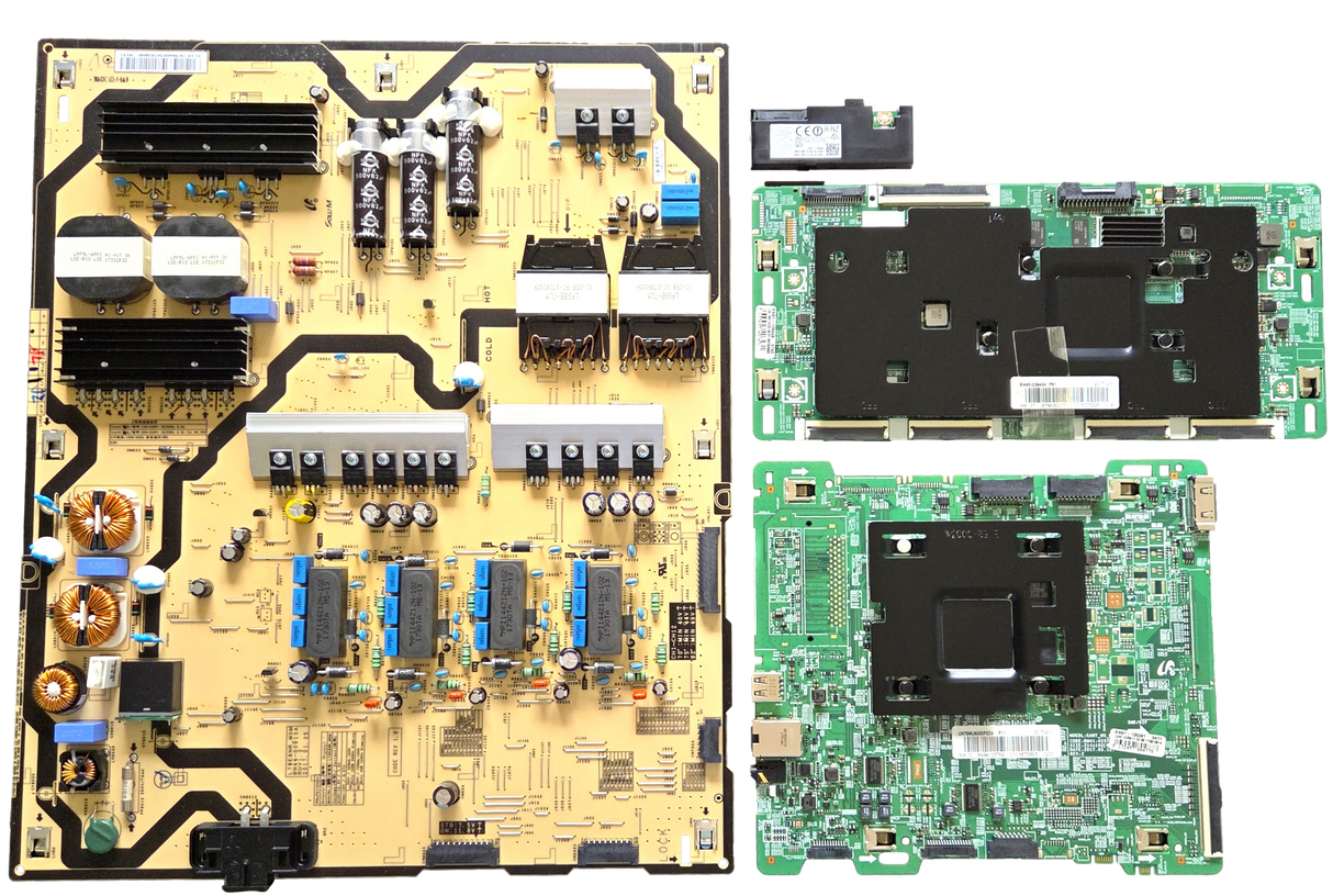 UN75MU800DFXZA Samsung TV Repair Parts Kit, BN94-12576B Main Board, BN44-00913A Power Supply, BN95-03940A T-Con, BN59-01264A Wifi, UN75MU800DFXZA FB03, UN75MU800DFXZA