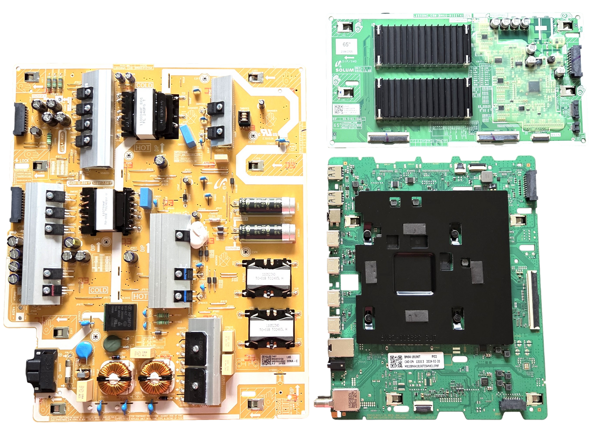 QN65Q80CDFXZA Samsung TV Repair Parts Kit, BN94-18196V / BN94-18196T Main Board, BN44-01215A Power Supply, BN44-01227A Led Driver, QN65Q80CDFXZA BA01, QN65Q80CDFXZA