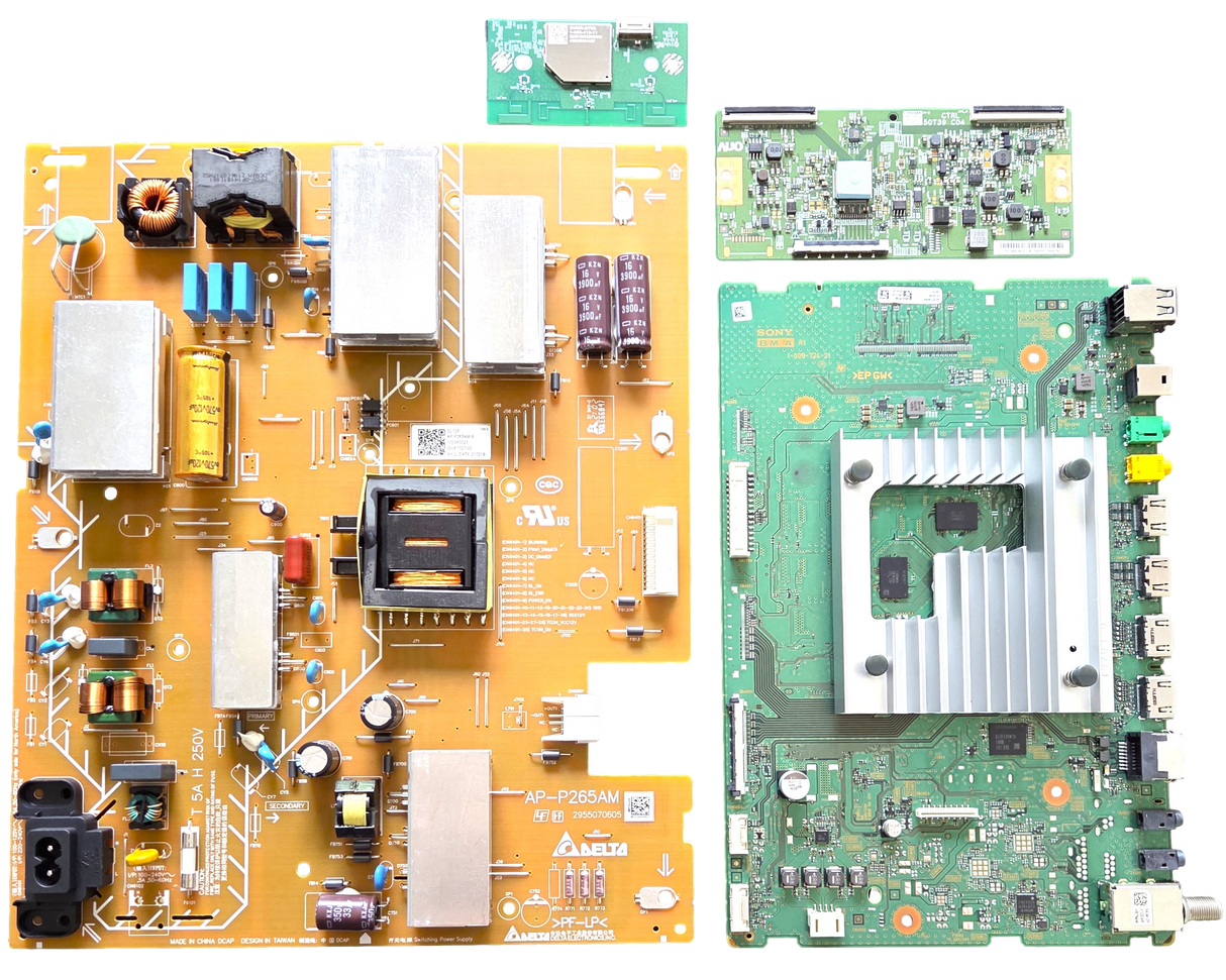 KD-50X80J Sony TV Repair Parts Kit, A-5027-342-A Main Board, 1-009-800-21 Power Supply, 1-011-246-11 T-Con, 1-005-419-11 Wifi, KD-50X80J