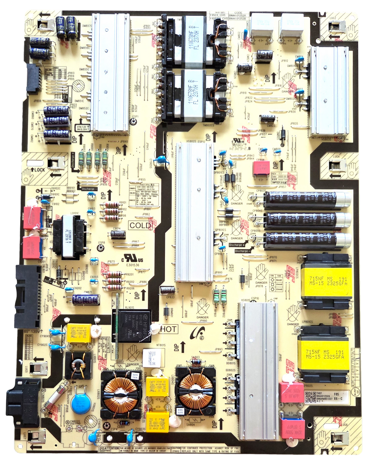 BN44-01252A Samsung Power Supply, BN4401252A, F85E6_CHS, LH85QMCEBGCXGO