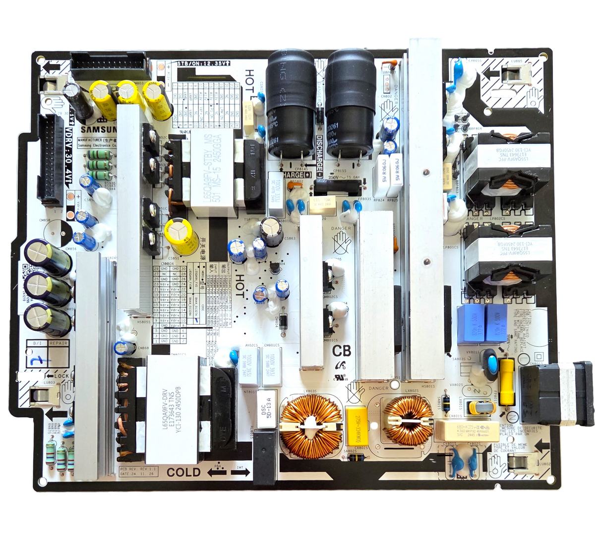 BN44-01327A Samsung Power Supply, BN4401327A, L550A9N_FVD, QN55S90FAFXZB, QN55S90FDFXZA