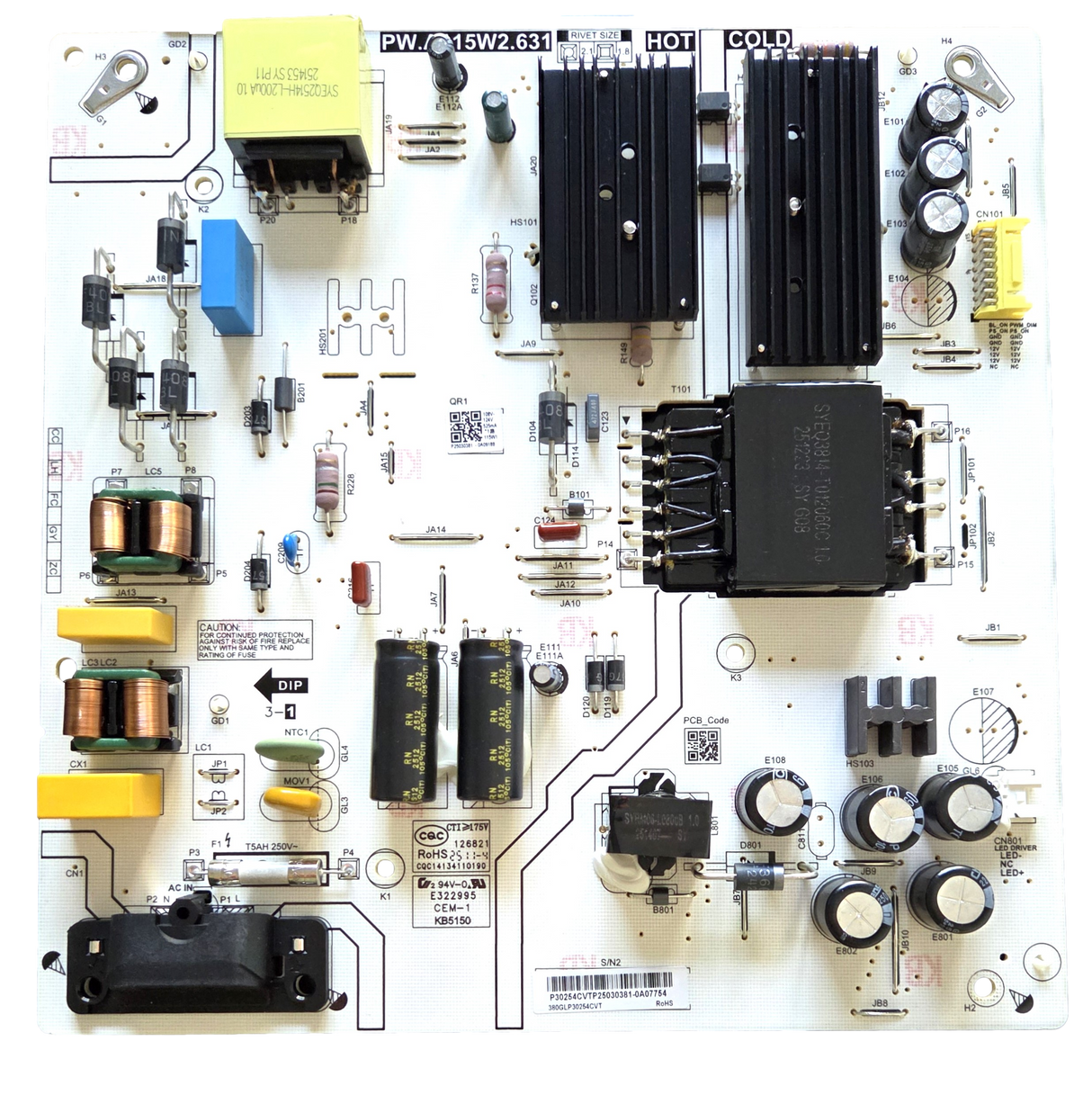380GLP30254CVT Insignia Power Supply, PW.A115W2.631, NS-55F501NA26