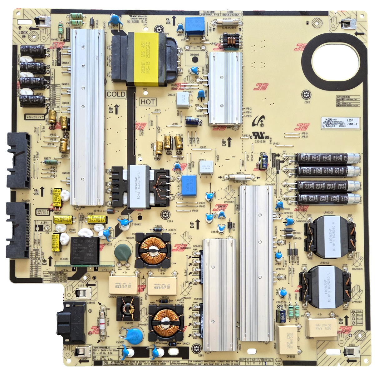 BN44-01356A Samsung Power Supply, L65F70NA_FHS, TH07, QN65LS03FWFXZA