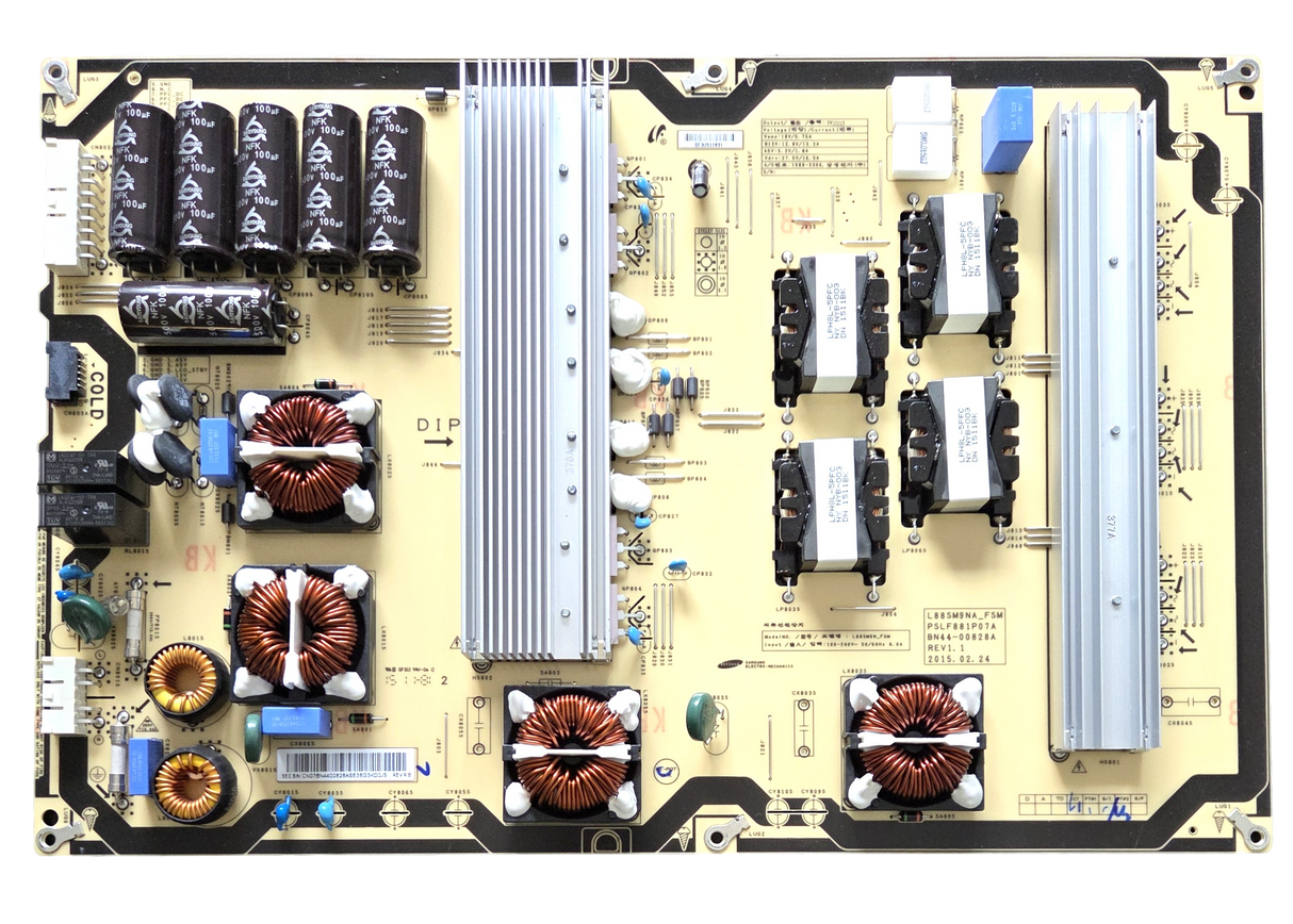 BN44-00828A Samsung Power Supply, PSLF881P07A, L88SM9NA_FSM, UN88JS9500FXZA