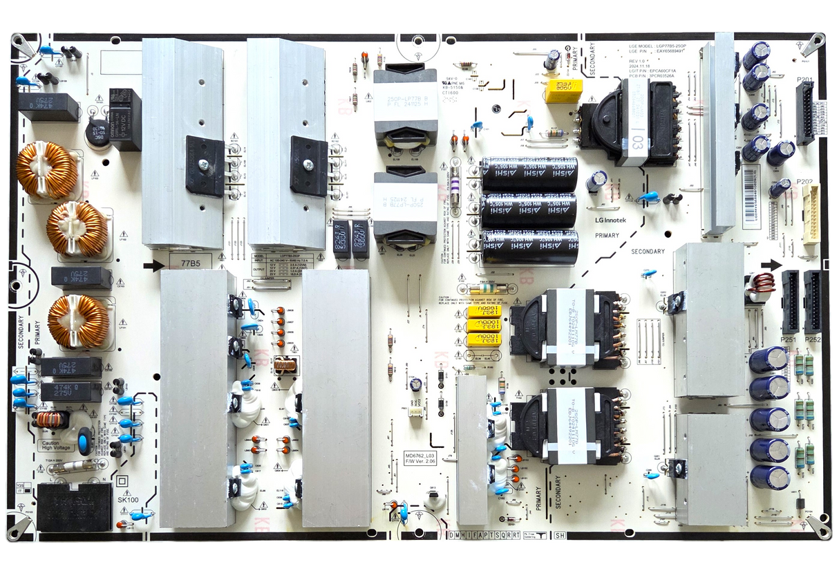 EAY65689491 LG Power Supply, LGP77B5-25OP, OLED77B5PUA