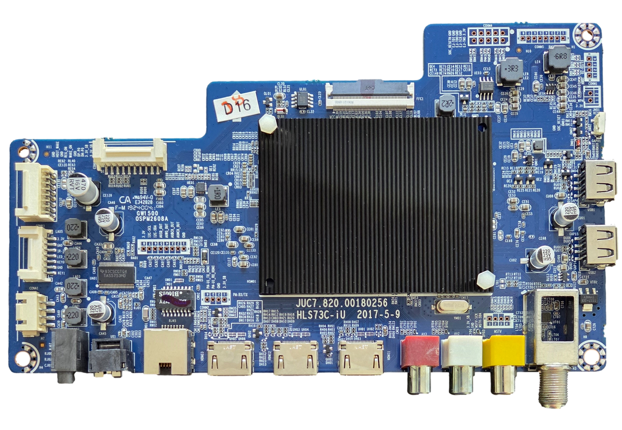 RTRU5527-US-MAIN, RCA Main Board, JUC7.820.00180256, HLS73C-IU, RTRU5527