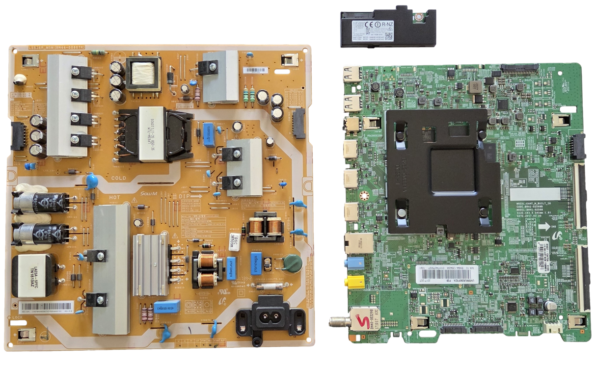 UN55MU6290FXZA Samsung TV repair Parts Kit, BN94-12642M Main Board, BN44-00807A Power Supply, BN59-01265A Wifi, UN55MU6290FXZA
