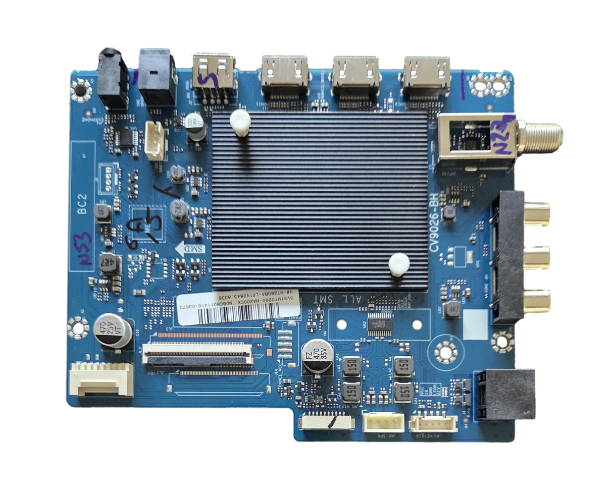 SVS1MT0260-MA200CK Insignia Main Board, V8-MT26GBA-LF1V2843, CV9026-BH, NS-65F501NA26