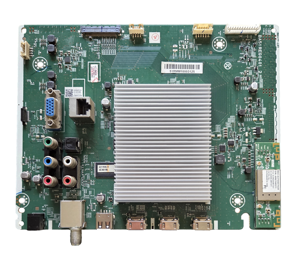 A51RMMMA-001 Phillips Main Board, BA51REG0401 2, A51RMUH, 55PFL5901/F7