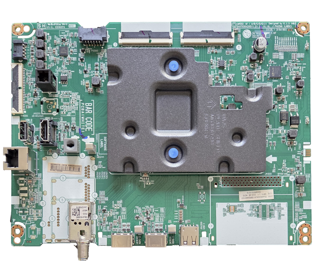 EBR24440301 LG Main Board, EAX70304203(1.2), 75UA7700PUA.CUSFBH, 75UA7700PUA