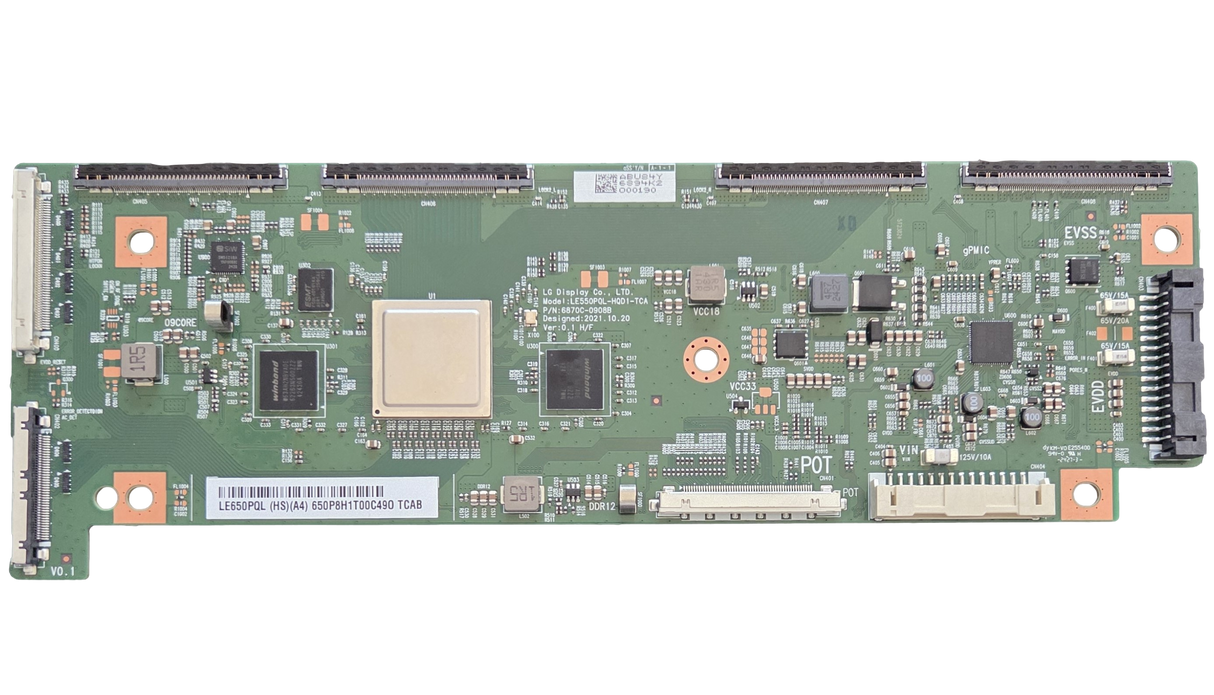 6871L-6894K LG T-Con, LE650PQL, 6870C-0908B, LE550PQL-HQD1-TCA, OLED65B4PUA, OLED65G4SUB