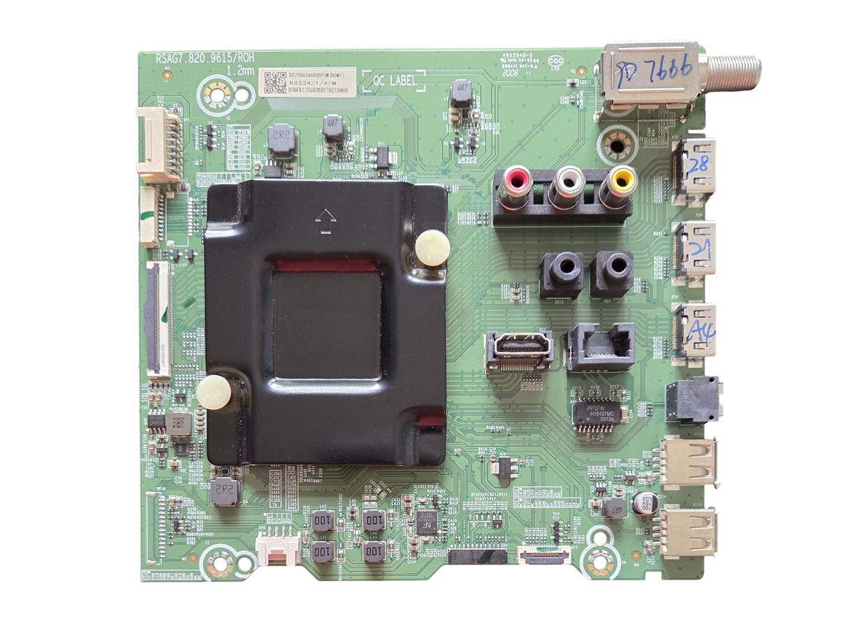 267864 Hisense Main Board, RSAG7.820.9615/ROH, HU65A6800FUW, 65H8G