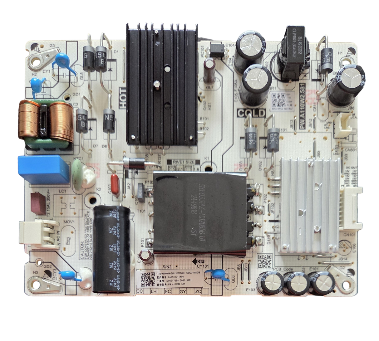 260132011400 Insignia Power Supply, 1110-4000094, PW.A110W2.581, NS-50F502NA26