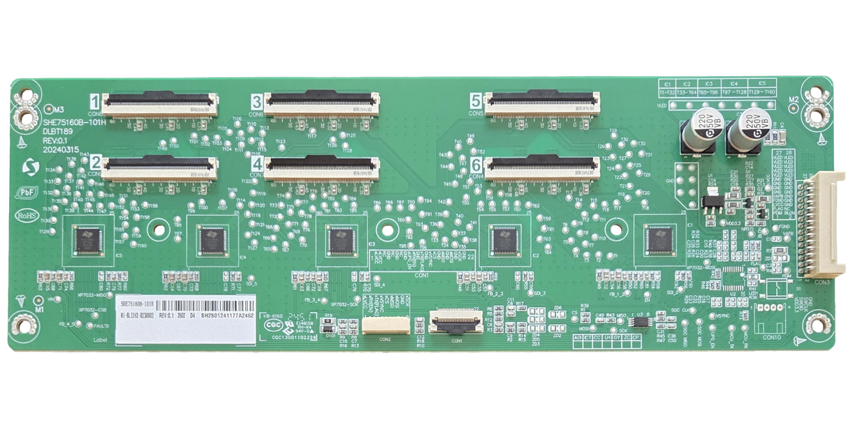 81-BLI24X-H230002 Roku LED Driver, SHE75160B-101H, 75R6CX