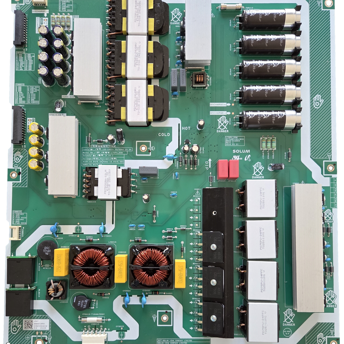 BN44-01285A Samsung Power Supply Board, L75PU_DSM, QN75LST7DAFXZA
