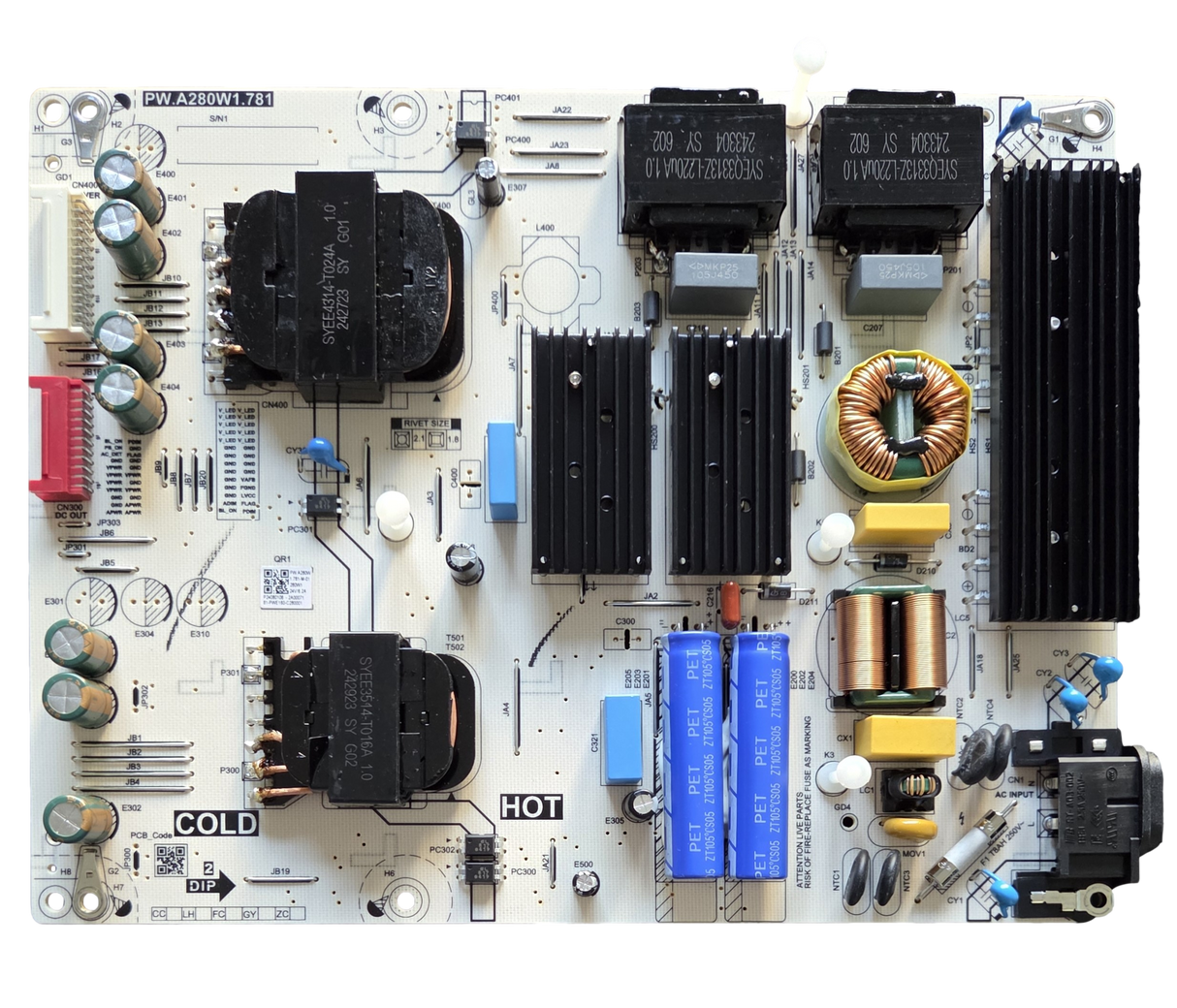 81-PWE160-C280001 Panasonic Power Supply, PW.A280W1.781, TV-55W95AP
