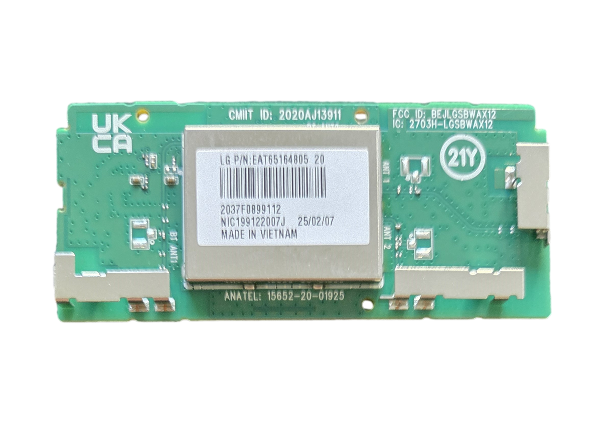 EAT65164805, LG Wi-Fi Board, LGSBWAX12, OLED65B5AUA, OLED77C5PUA, OLED77C5AUA, OLED83C5PUA
