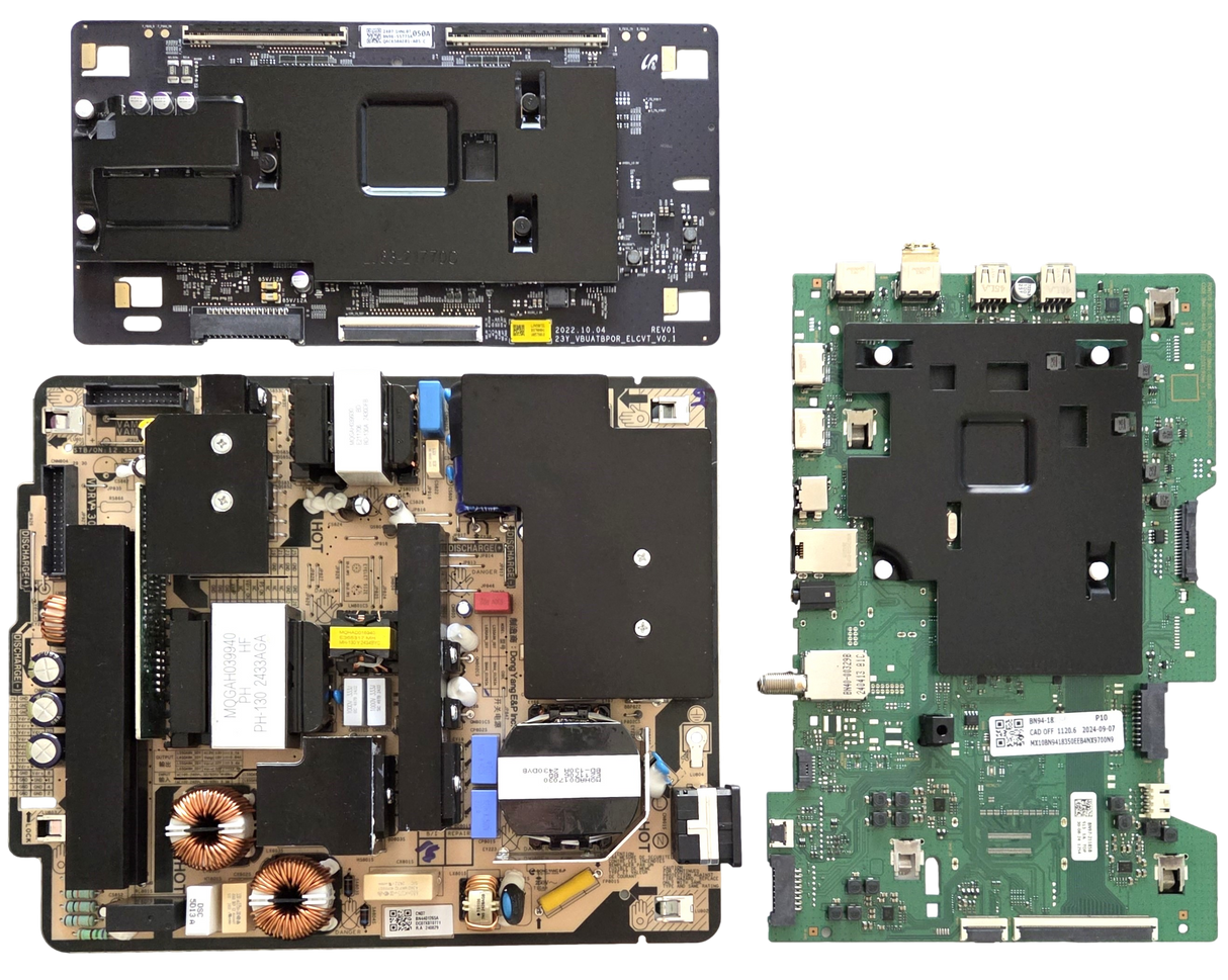 QN65S90DDFXZA Samsung TV Repair Parts Kit, BN94-18405X Main Board, BN44-01265A Power Supply, BN96-55775A T-Con, QN65S90DDFXZA