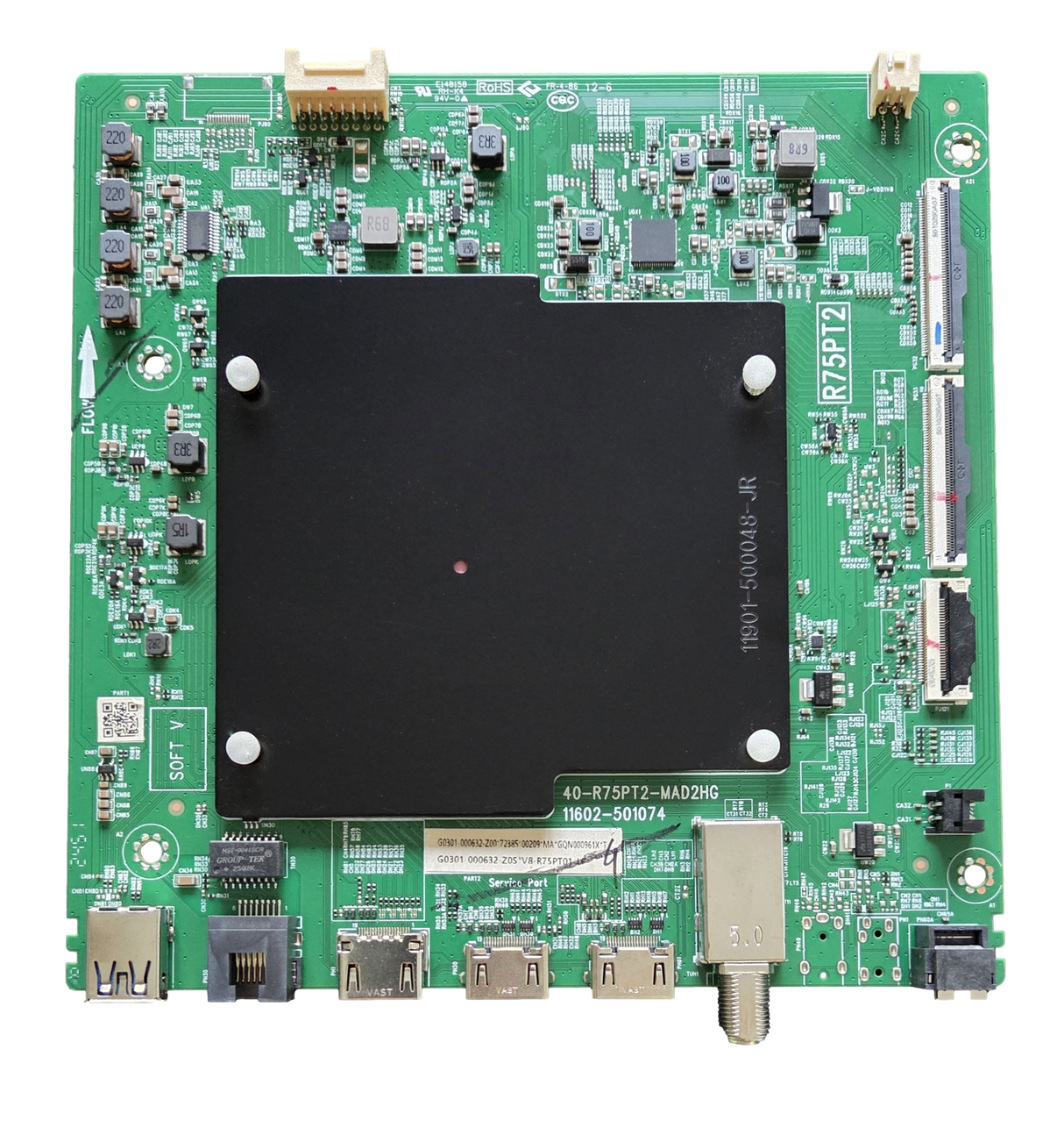 G0301-000632-Z00 TCL Main Board, 40-R75PT2-MAD2HG, 11602-501074, 75Q51K
