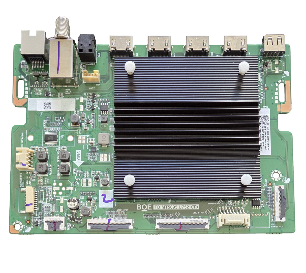 21201-04248 Vizio Main Board, 21201-04248, TD.MT5695.U752(T), VQP75C-84
