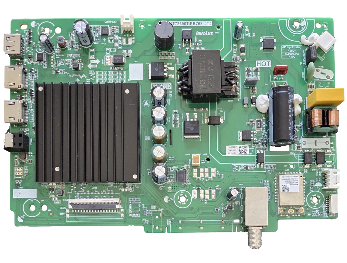 6M03A000HP00J VIZIO Main Power Supply Boards, TPD.NT72690T.PB763 (T) , A000HP00J , AY355302E7 , VFD40M-0809