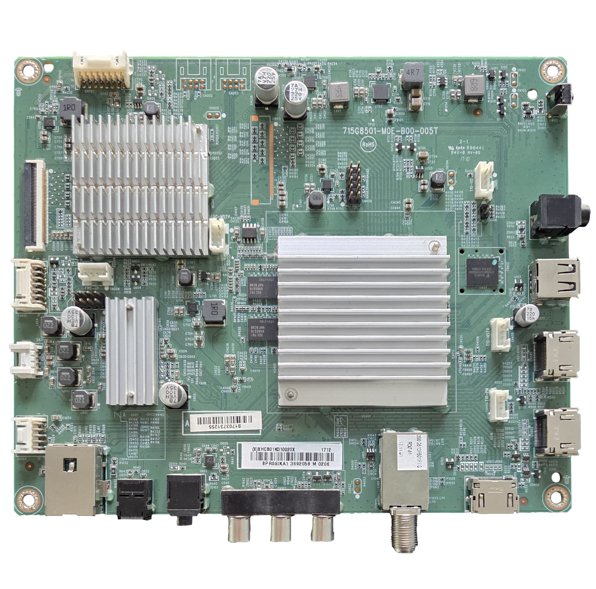 756TXHCB01K010 Insignia Main Board, (X)XHCB01K010020X, 715G8501-M0E-B00-005T, NS-50DR620NA18