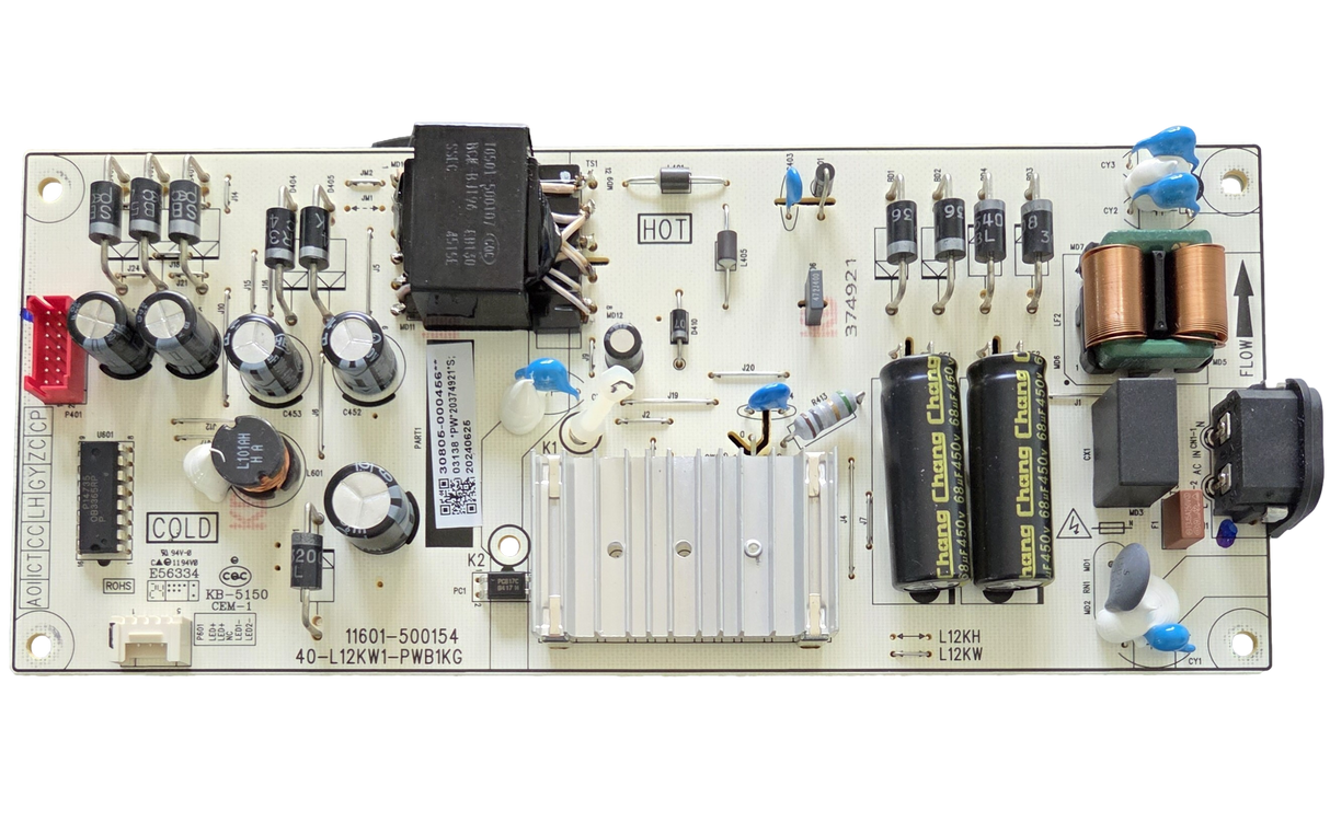 30805-000456 TCL Power Supply Board, 40-L12KW1-PWB1KG , 43S451