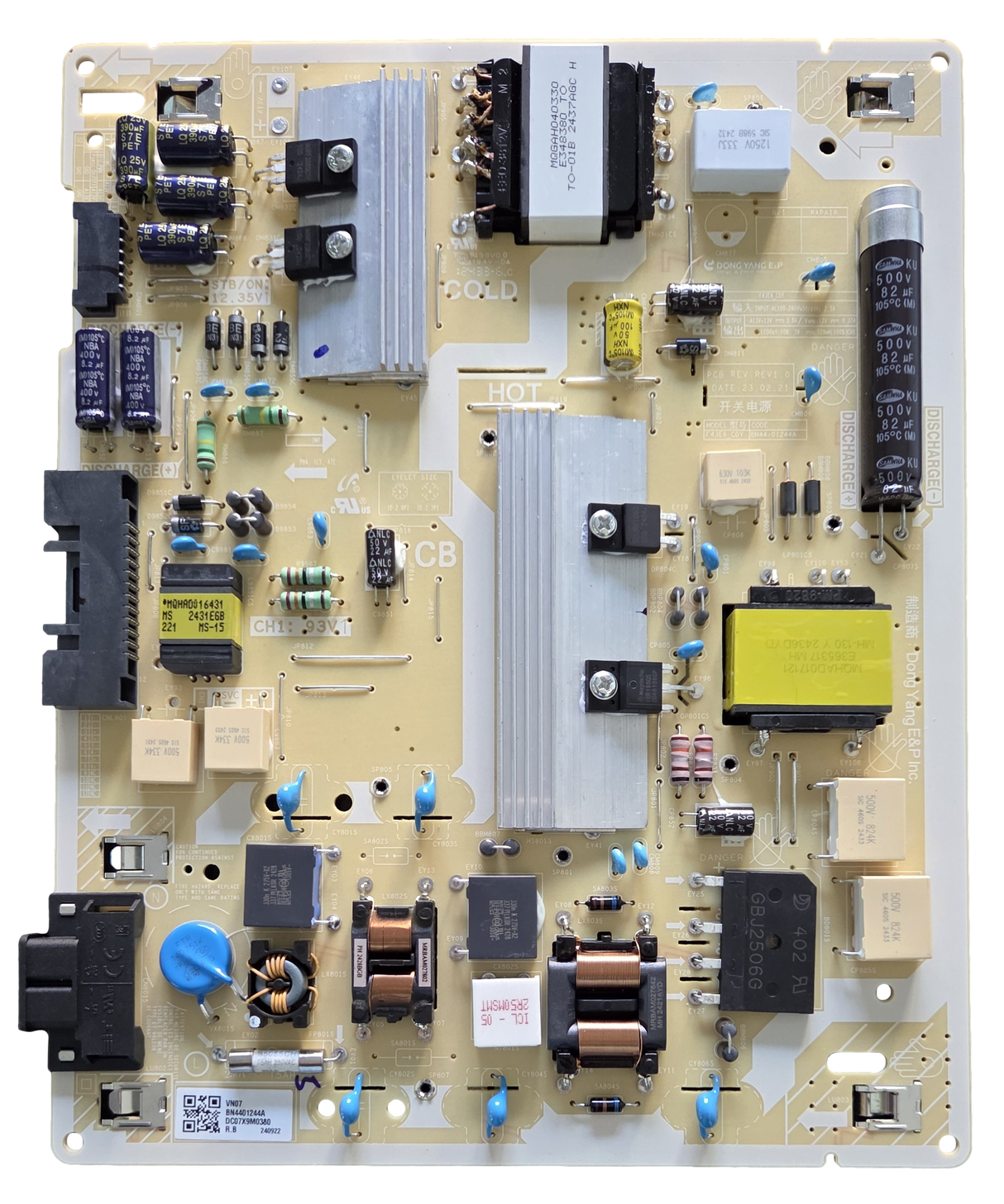 BN44-01244A Samsung Power Supply Board, F43E6_CDY, LH43QBCEBGCXGO